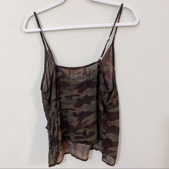 ANTHROPOLOGIE Cloth & Stone Camo Camisole XS - Picture 2 of 4
